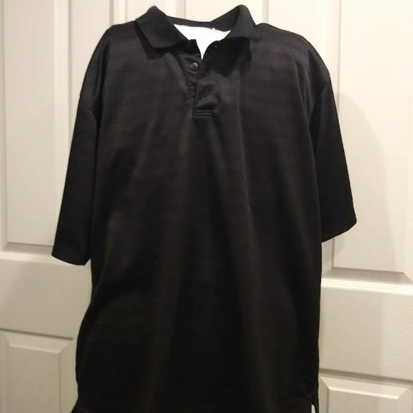 Adidas Men's Black Athletic Polo Shirt size Large - Picture 1 of 6